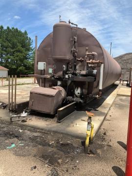 REDUCED PRICE - 30,000 Gallon Stationary Direct Fire Skidded Tank (3 of 4)