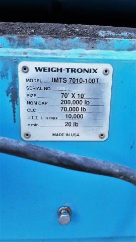 70' x 100' Weigh Tronics Scale (4 of 4)