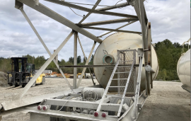 Portable 3000 CU FT Souther Equipment Cement Silo (3 of 3)